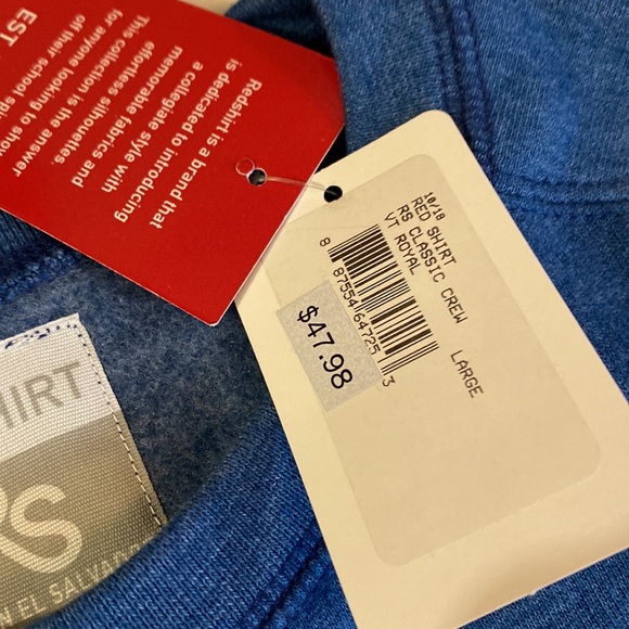 NWT Sz L FIT college sweatshirt! Redshirt brand - Picture 5 of 5